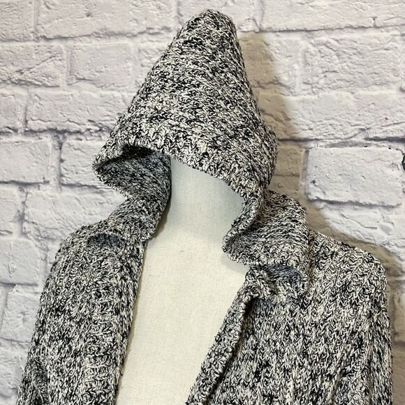 GARAGE Open Front Hooded Knit Cardigan Size Extra Small/Small - Picture 3 of 8